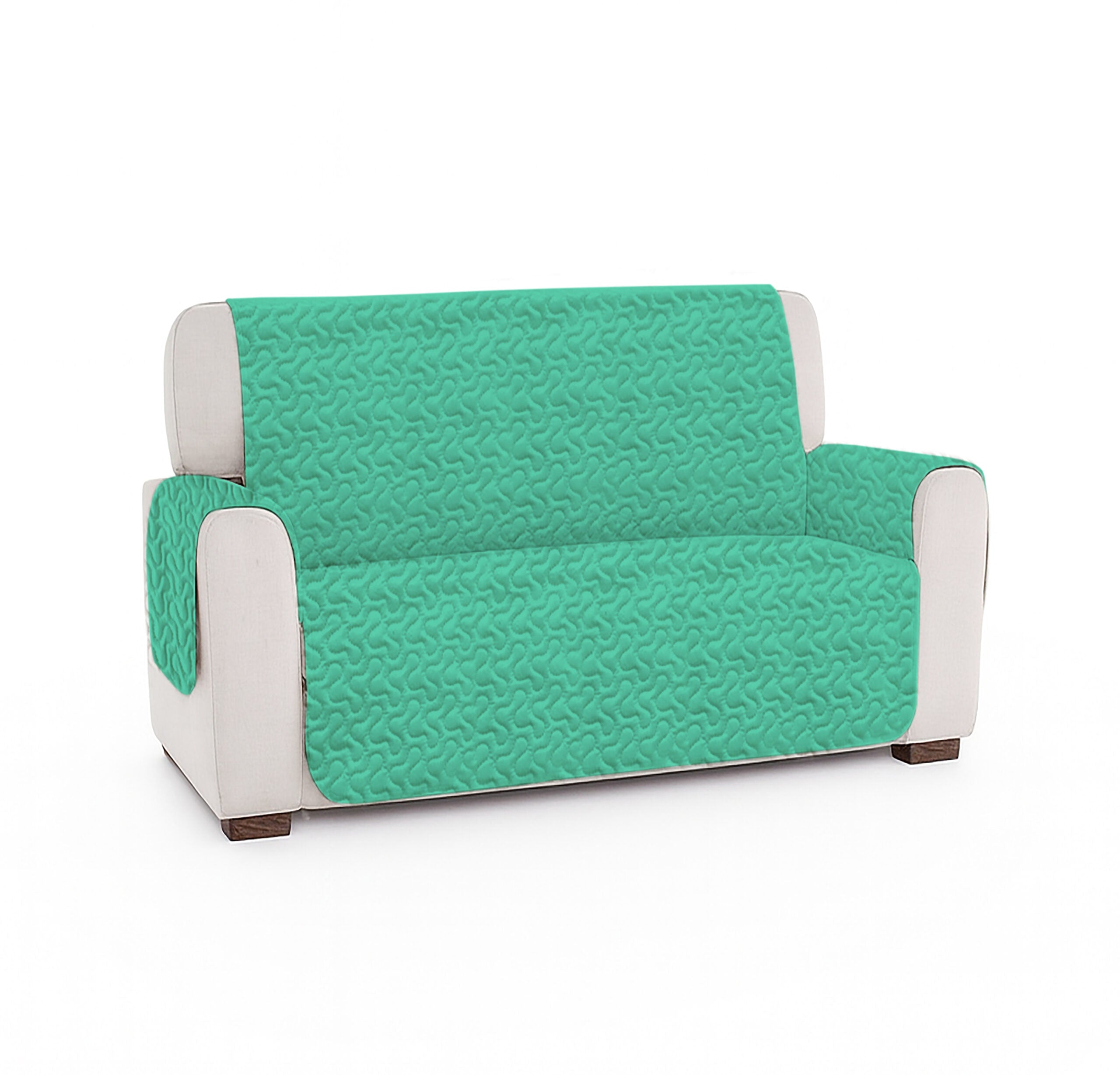 Cuvertura matlasata canapea 2 locuri doua fețe - MINT GREEN